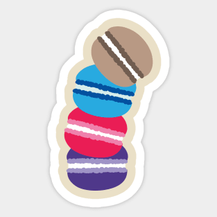 Colorful macaron Sticker